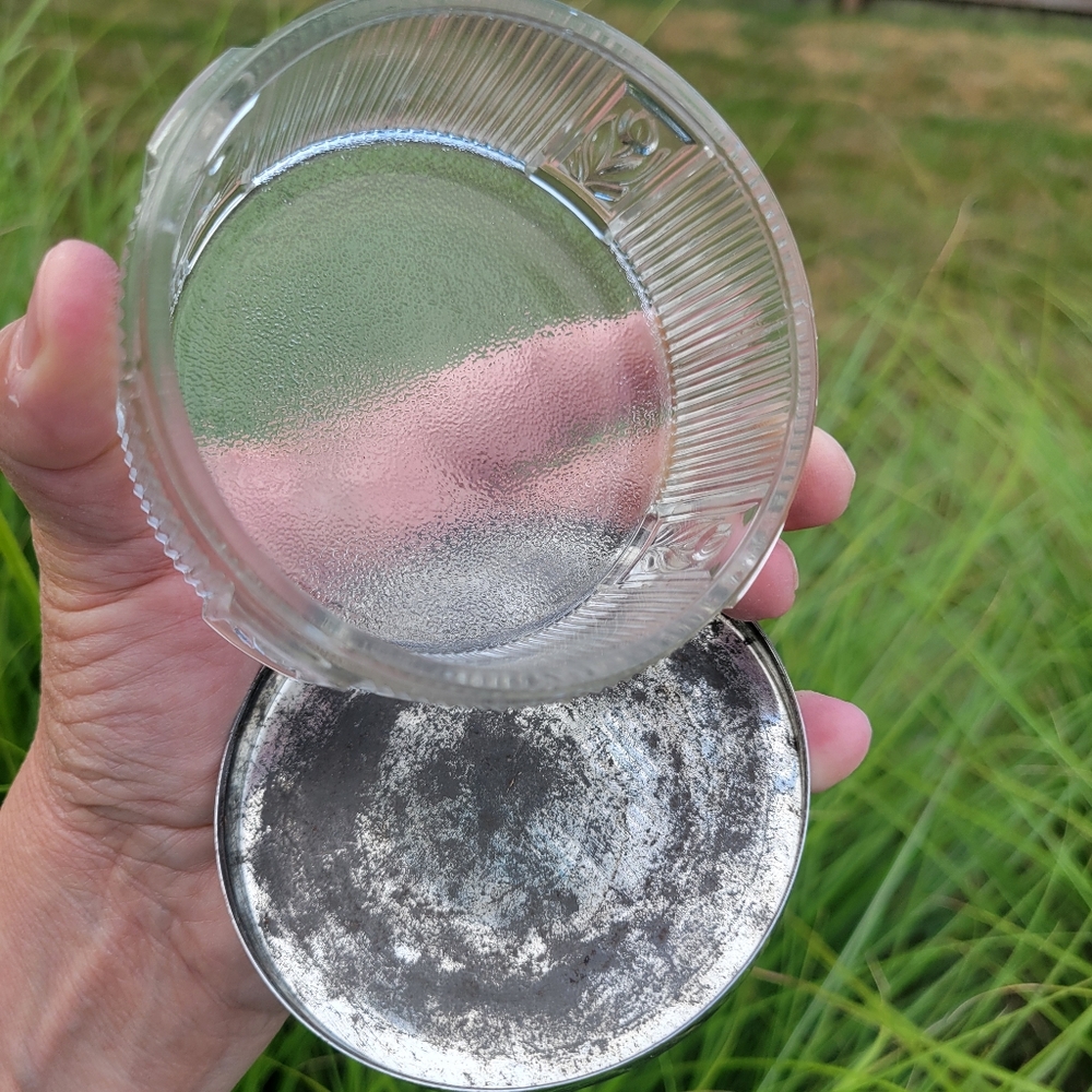 Art Deco Powder Jar Vintage Dresser Jar Trinket Dish Floral Tulip ~ Pretty! - Picture 9 of 16
